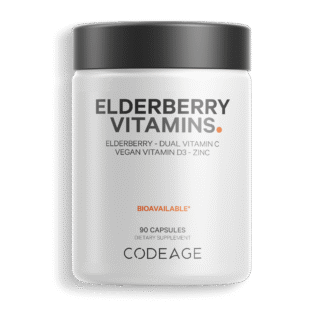 Organic Black Elderberry Vitamins Capsules.
